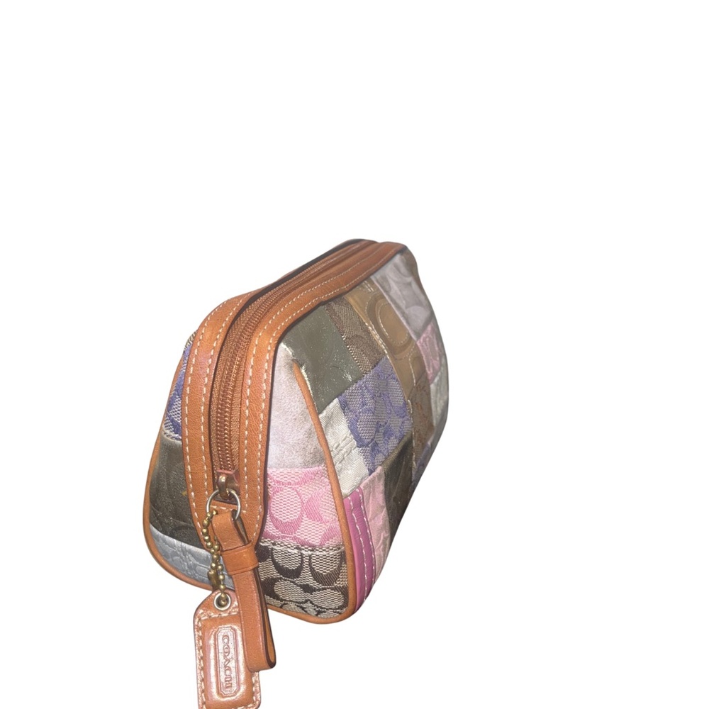 Coach Signature Patchwork Cosmetic Bag/Pouch - Picture 4 of 13